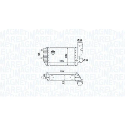 Bilde av MAGNETI MARELLI 351319205000 Ladeluftkjøler