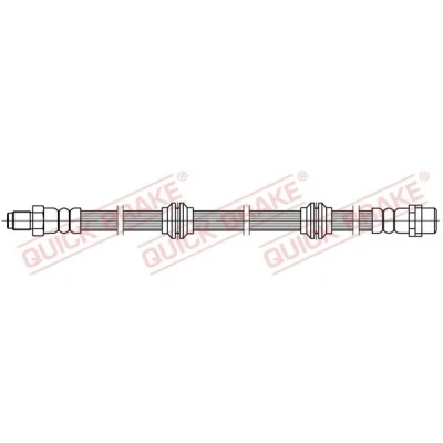 Bilde av Bremseslange, Høyre bakaksel, Venstre mercedes benz gl klass [x164], m [w164], 1644200248, 1644200548, A1644200248, A164