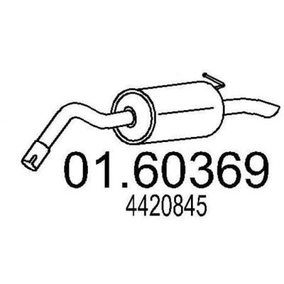 Bilde av MTS 01.60369 Sluttlyddemper 900 FORD: Transit Connect Mk1 Van