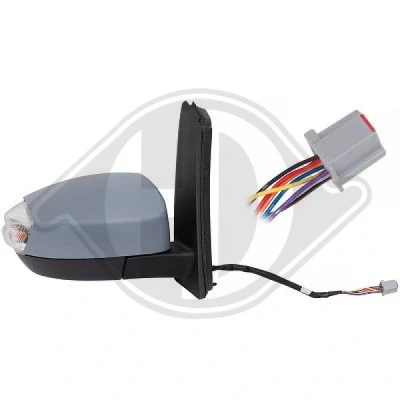Bilde av Sidespeil Diederichs 1467124 høyre grunnet elektrisk for speiljustering, kan varmes opp, konveks, sammenleggbar FORD: C Max 2