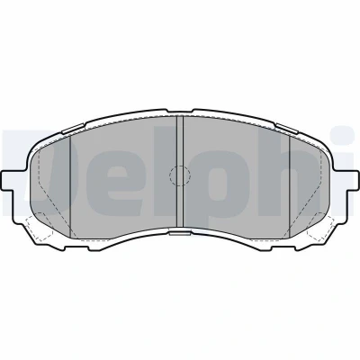 Bilde av DELPHI LP2128 Bremseklosser med akustisk slitasjevarsel antihyle blikk tilbehør SUBARU: Impreza III Hatchback, Sedan