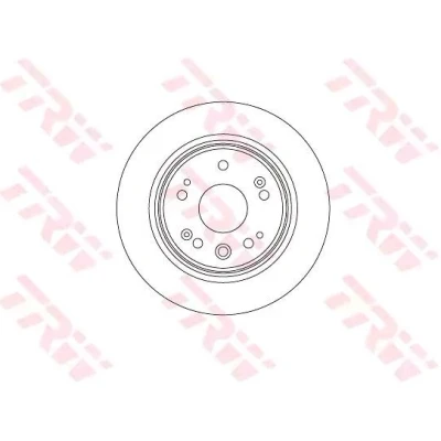 Bilde av TRW DF8083 Bremseskiver 282 9 5 114,3 fullt ut spraylakkert HONDA: CR V 2