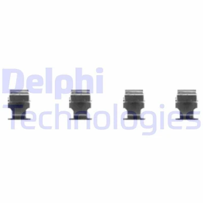 Bilde av DELPHI LX0468 Tibehørsett, skivebremse belegg MITSUBISHI: PAJERO 3, Outlander 2 SUV, 4, PEUGEOT: 3008 II I, 4007