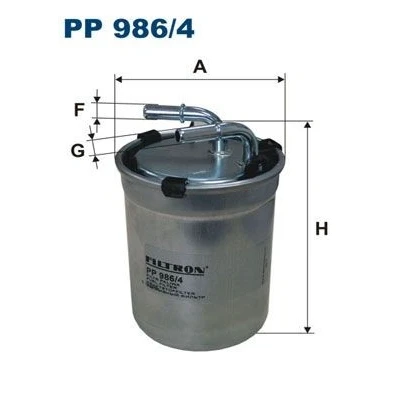 Bilde av FILTRON PP 986/4 Drivstoffilter ledningsfilter 8 VOLKSWAGEN: Polo V Hatchback, SKODA: Fabia 2, Roomster, Rapid Spaceback, AUDI: A1 Sportback