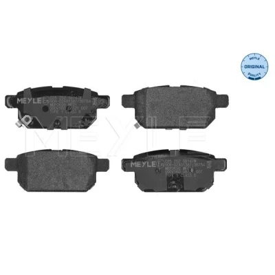 Bilde av MEYLE 025 252 5814/W Bremseklosser ORIGINAL Quality bakaksel med akustisk slitasjevarsel antihyle blikk SUZUKI: SWIFT 4, Vitara IV SUV