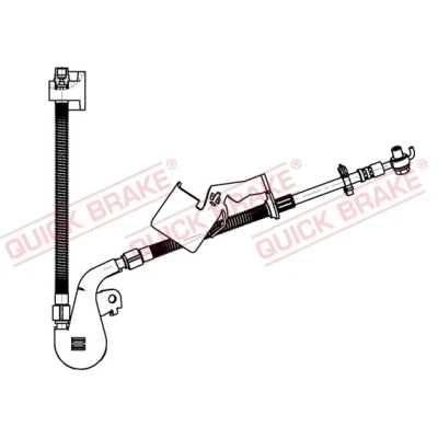 Bilde av QUICK BRAKE 50.703X Bremseslange 640 M10x1 PEUGEOT: 407 Sedan, SW