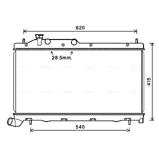 Bilde av Radiator AVA QUALITY COOLING SU2105