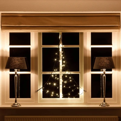 Bilde av Fairybell Vindusjuletre 125 cm 60 LED lys Varm hvit