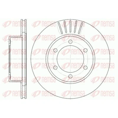 Bilde av REMSA 6562.10 Bremseskiver framaksel 319, 319 22 6 ventilert TOYOTA: Land Cruiser Prado 90