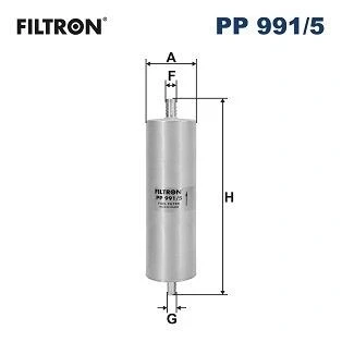 Bilde av FILTRON PP 991/5 Drivstoffilter ledningsfilter 10 12 AUDI: A6 C7 Allroad, A7 Sportback, Avant