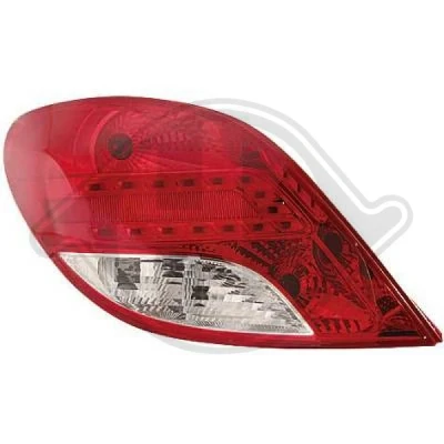 Bilde av DIEDERICHS 4226190 Baklykter høyre uten pæreholder PEUGEOT: 207 Hatchback
