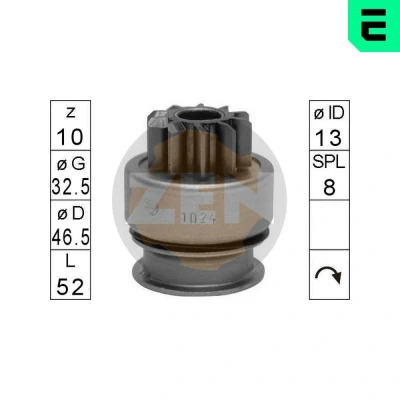 Bilde av Friløpsgir, starter, citroën,hyundai,kia,mitsubishi, 1810A053, M002T80582, M002T84071, M002T84071ZT, M002T84171, M002T84171ZT, M002T8527