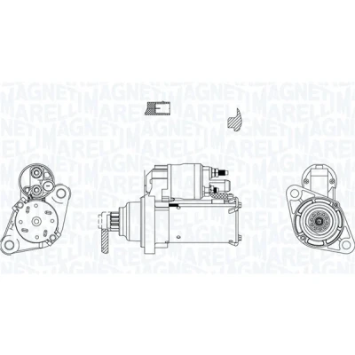 Bilde av Starter, audi a3, a3 sportback, seat altea, leon, toledo iii, skoda octavia ii, vw golf v, plus jetta 02T911023M