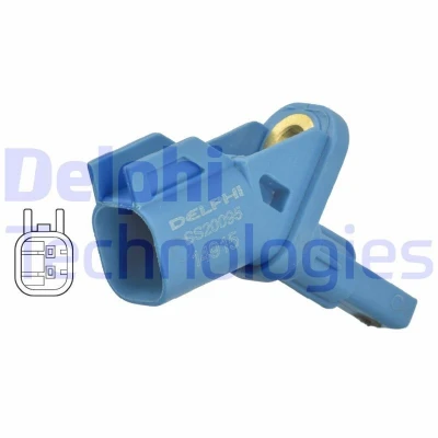 Bilde av DELPHI SS20095 ABS sensor aktiv FORD: MONDEO 5 Kombi, 4 Turnier, Focus 2 Kombi