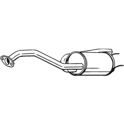 Bilde av sluttlyddemper, honda jazz iii, 18307TF0013