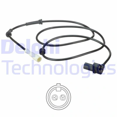 Bilde av DELPHI SS20589 ABS sensor passiv 1637