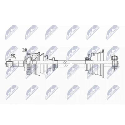 Bilde av Drivaksel, Framaksel venstre, renault kangoo, kangoo express, 8200144781, 8200331639