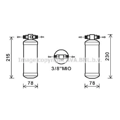 Bilde av PRASCO MT2142 Radiator Aluminium 402 658 16 Kjøleribber loddet
