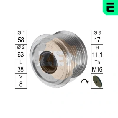 Bilde av ERA ZN5519 Frihjul Dynamo