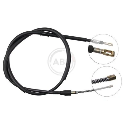 Bilde av A.B.S. K10026 Bremsekabel 1578 Trommelbrems for høyre/venstre ratt AUDI: 80 B4 Sedan