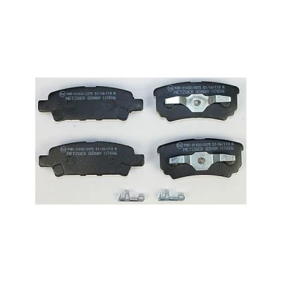 Bilde av METZGER 1170306 Bremseklosser bakaksel med akustisk slitasjevarsel antihyle blikk MITSUBISHI: Lancer 8 Limousine, Outlander I SUV,
