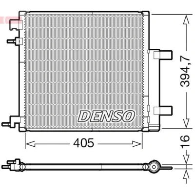 Bilde av DENSO DCN15006 Kondensator med tørker R 134a