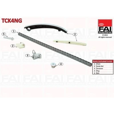 Bilde av FAI AutoParts TCK4NG Registerkjedesett uten tetning, tannhjul simplex, Boltkjede OPEL: Corsa D Hatchback, Combo C Varebil / Stasjonsvogn