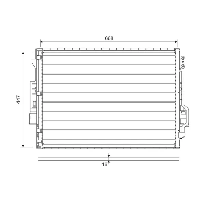 Bilde av VALEO 822643 Kondensator uten tørker 14 Aluminium 447