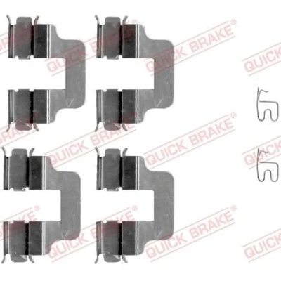 Bilde av QUICK BRAKE 109 1245 Tibehørsett, skivebremse belegg MINI: Hatchback, Countryman, KIA: cee‘d II Sportswagon, FIAT: Panda III Hatchback