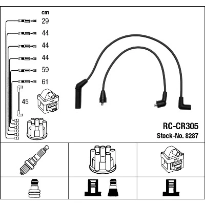 Bilde av NGK 8287 Pluggledninger 7