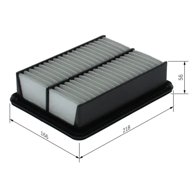 Bilde av BOSCH F 026 400 691 Luftfilter 56 165,5 218 Filterinnsats MAZDA: CX 3
