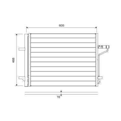 Bilde av VALEO 812877 Kondensator med tørker 23 Aluminium 472 FORD: C Max 2