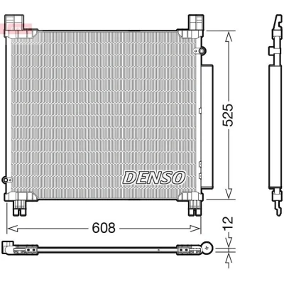 Bilde av DENSO DCN50050 Kondensator med tørker R 134a