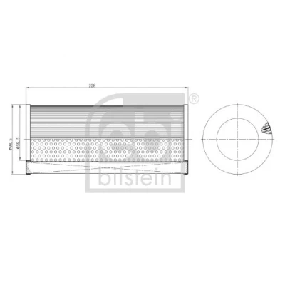 Bilde av FEBI BILSTEIN 186038 Oljefilter Filterinnsats