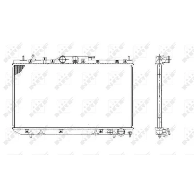 Bilde av NRF 53420 Radiator Aluminium 692 375 26 Kjøleribber loddet TOYOTA: Avensis I Sedan, Stasjonsvogn