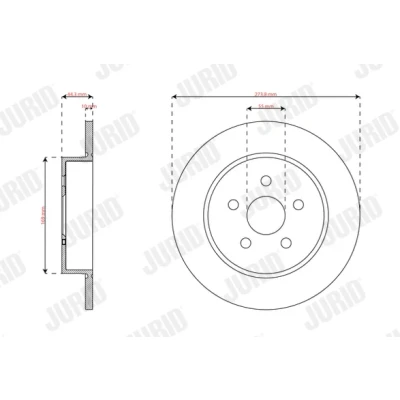 Bilde av Bremseskive, Bakaksel, toyota yaris, 42431K0010