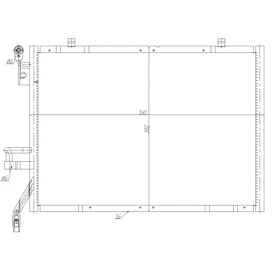 Bilde av NRF Easy Fit 350483 Kondensator med tetningsring 18,5 521 R 1234yf FORD: Transit Courier Van, FIESTA 6