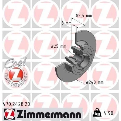 Bilde av Bremseskive, Bakaksel, dacia,nissan,renault, 4320 053 38R, 47R, 7701 207 823, 209 503, 8200 038 305, 8671 018 106