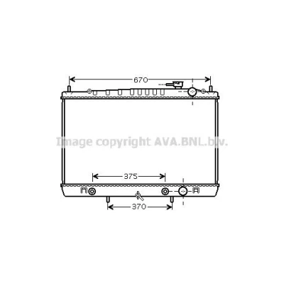 Bilde av PRASCO DN2210 Radiator Aluminium 380 448 16 Kjøleribber loddet