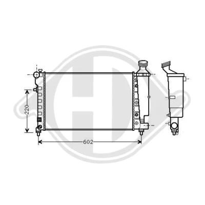 Bilde av DIEDERICHS DCM2791 Radiator 530 322 24 Climate PEUGEOT: 106 II Hatchback