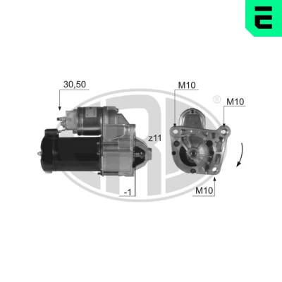 Bilde av ERA 220402A Starter 12V 1,3kW 11 30 50 RENAULT: LAGUNA 2 Grandtour, Kangoo I Express