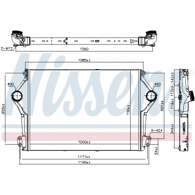 Bilde av Intercooler NISSENS 961262
