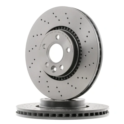 Bilde av BREMBO XTRA LINE 09.A426.1X Bremseskiver 316 28 5 perforert / ventilert belagt høy karbon VOLVO: XC70 II Stasjonsvogn, V60 I, V70 3, FORD: S Max Mk1