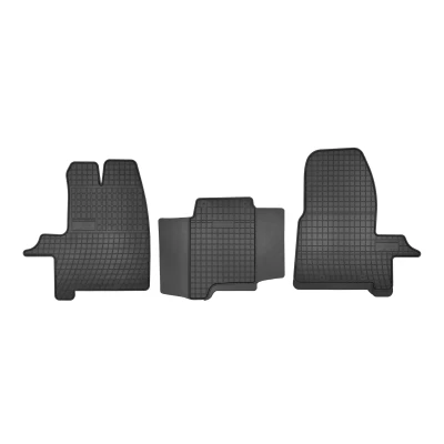 Bilde av FROGUM D00312 Gulvmatte sett gummi foran 3 svart Skreddersydd FORD: Transit V363 Flatvogn lastebil / Chassis