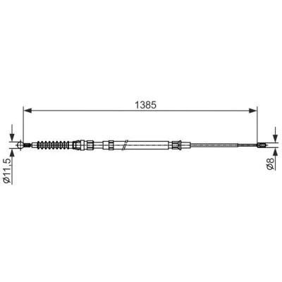 Bilde av BOSCH 1 987 482 584 Bremsekabel 1385