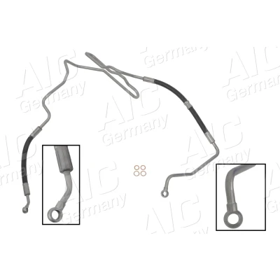 Bilde av AIC 57188 Hydraulikkslange, styring fra hydraulikkpumpe til styresnekke VOLKSWAGEN: Golf 4, Bora Sedan, AUDI: A3 Hatchback, SKODA: Octavia 1 Combi