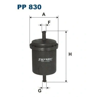 Bilde av FILTRON PP 830 Drivstoffilter ledningsfilter 8