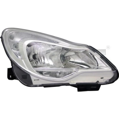 Bilde av TYC 20 12629 05 2 Frontlykter høyre H7, W21/5W, PSY24W, H1 for høyrekjøring med elektromotor OPEL: Corsa D Hatchback