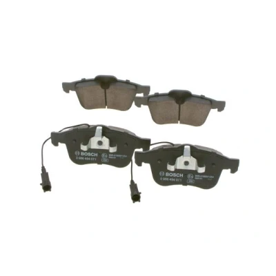 Bilde av BOSCH 0 986 494 071 Bremseklosser Low Metallic med integrert slitasjesensor antihyle blikk, kolbleklips ALFA ROMEO: 159 Sportwagon, Brera