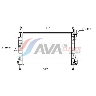 Bilde av Radiator AVA QUALITY COOLING FDA2338